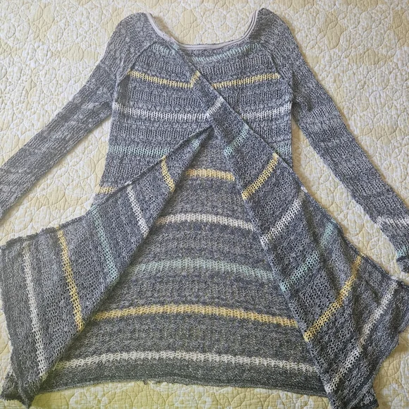 Free People "Life's A Beach" Long Knit Sweater - Picture 10 of 10